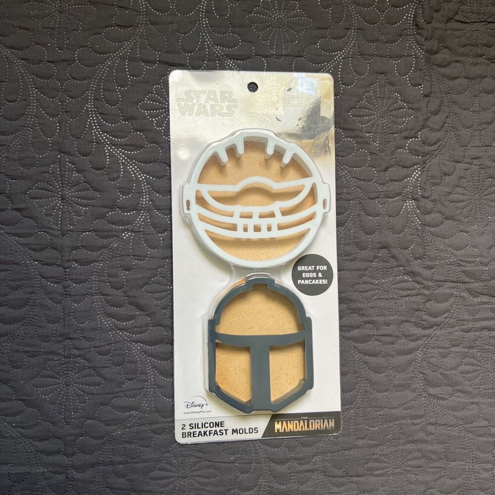 Star Wars - The Mandalorian Themed Silicone Breakfast Molds | 2 Molds | NEW Home